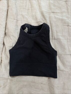 ALO Yoga Black Racerback Cropped Tank